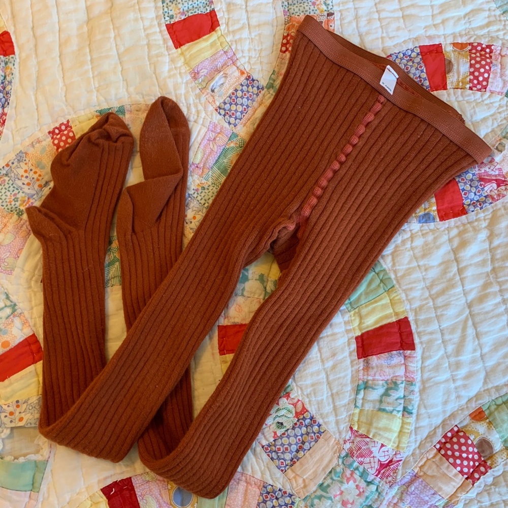 Mabo Kids Jeune tights, burnt orange, size 8 (6)